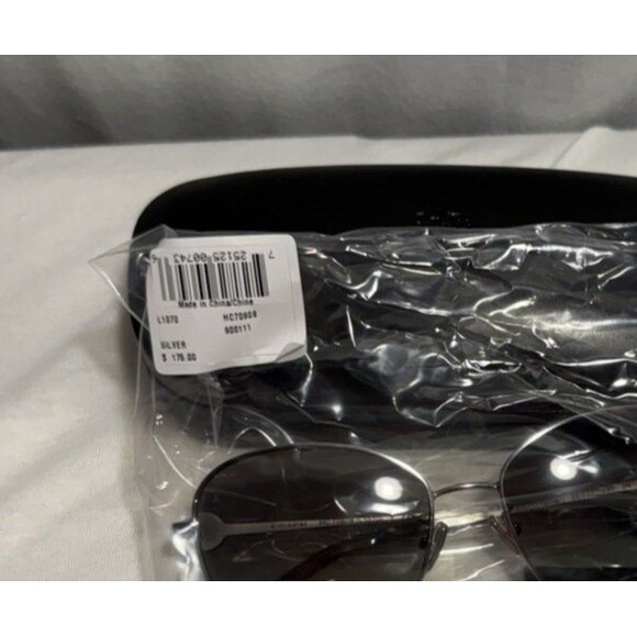 NEW NWT COACH GIA Silver Womens Sunglasses L1070 HC7090 UV Protection Metal main image 4